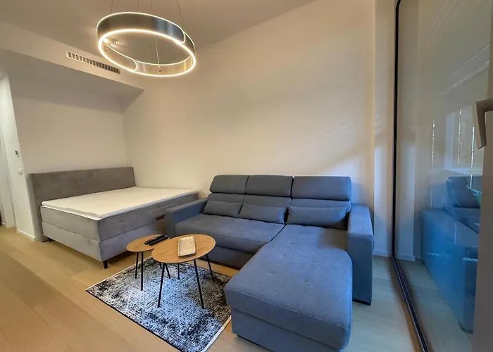 Moderny 1-izbovy S Terasou, Ranajkami A Parkovanim Apartament *